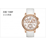 天梭TISSOT-韵驰系列 T050.217.36.112.01 女士石英镶钻表