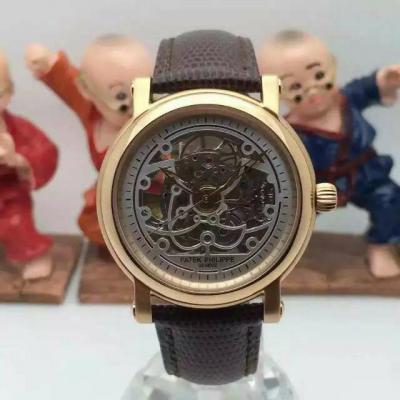 【高端】百达翡丽Patek Philippe男表自动机械 缕空机芯 18K玫瑰金