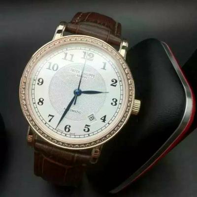 名表 百达翡丽Patek Philippe经典款5204 男表自动机械 18K玫瑰金罗马数字男腕表