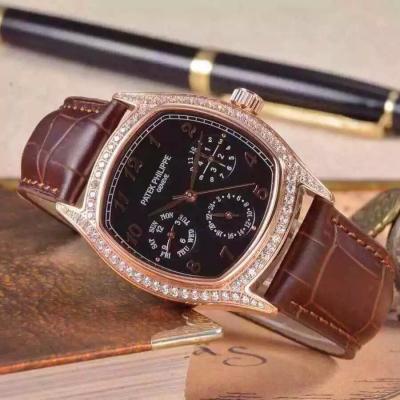 名表 百达翡丽Patek Philippe 男士新款6针多功能自动机械手表 复杂计时 进口机芯