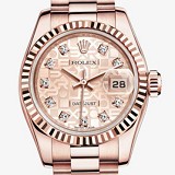 【爆款】劳力士(ROLEX)女装蚝式恒动系列179175F玫瑰金盘  女士自动机械表手表  香港组装 