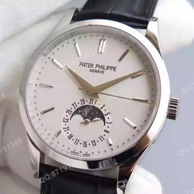 百达翡丽PATEK PHILIPPE SA 复杂功能计时系列 真日月星辰  男士自动机械手表 香港组装 