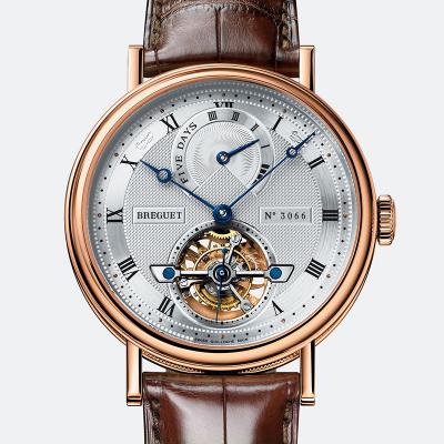 宝玑Breguet CLASSIQUE COMPLICATIONS经典复杂系列 5317BR/12/9V6 真陀飞轮 18K玫瑰金 男士自动机械表