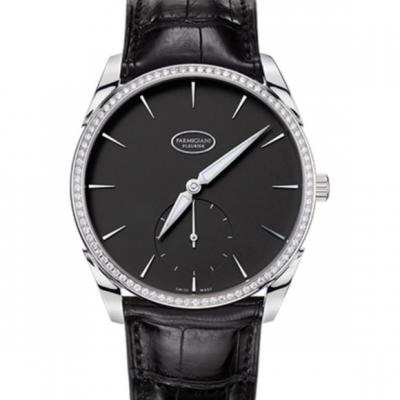 帕玛强尼(Parmigiani Fleurier)Tonda 1950系列PFC267-1260300-HA1421 黑盘 镶钻 男士自动机械表手表