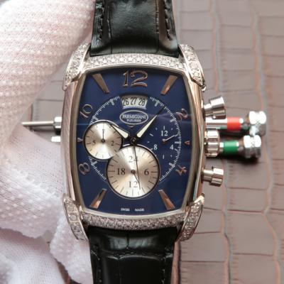 帕玛强尼(Parmigiani Fleurier)KalpaGraphe系列PFC128-0000100 蓝盘 镶钻 男士自动机械表手表