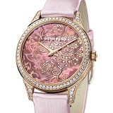 Chopard萧邦 L.U.C系列131944-5001雕纹女表 18K玫瑰金 女士自动机械表