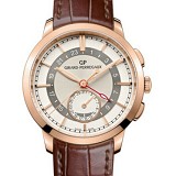 芝柏(Girard-Perregaux) GP 1966系列49544-52-131-BBB0双时区 18K玫瑰金 男士自动机械表