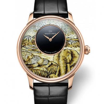 雅克德罗Jaquet Droz Les Ateliers D’art系列蛋壳镶嵌大象 J005033280 18K玫瑰金 男士自动机械表