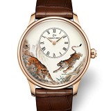 雅克德罗Jaquet Droz Les Ateliers D’art系列猛虎下山 J005033222 18K玫瑰金 男士自动机械表