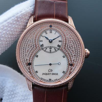 雅克德罗Jaquet Droz Elegance Paris系列 J014013226 棕色皮带 18K玫瑰金 男士自动机械表