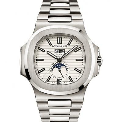 百达翡丽PATEK PHILIPPE 运动系列5726/1A-010 白盘 三针瑞士机械腕表