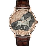 宝珀Blancpain VILLERET经典系列 6615-3616-55B Griffon赤铜金雕狮鹫兽 18K包玫瑰金 男士自动机械表