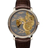 宝珀Blancpain VILLERET经典系列 6615B-3612-55B赤铜蛇年 18K包玫瑰金 男士自动机械表