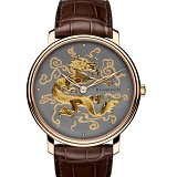 宝珀Blancpain VILLERET经典系列 661-3612-55B赤铜龙 18K包玫瑰金 男士自动机械表