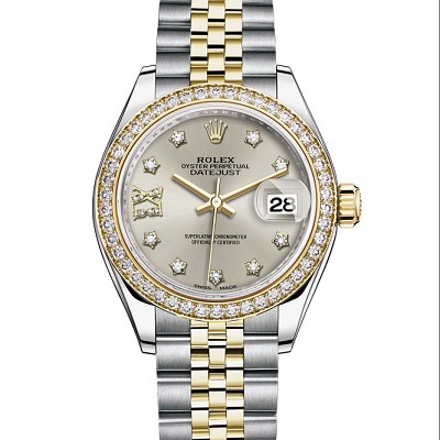 Rolex 劳力士 日志型279383RBR 白盘 18K包金 女士自动机械表